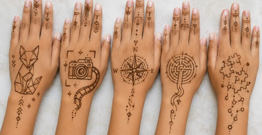 13 साल के बच्चों की बैक हैंड मेहंदी डिज़ाइन का लेटेस्ट सिंपल कलेक्शन