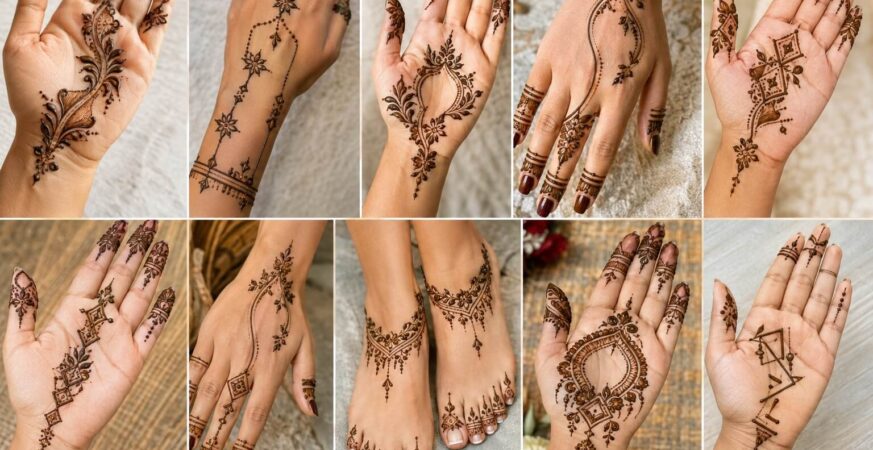 Arabic Henna Design collection with 10 unique Arabic mehndi styles