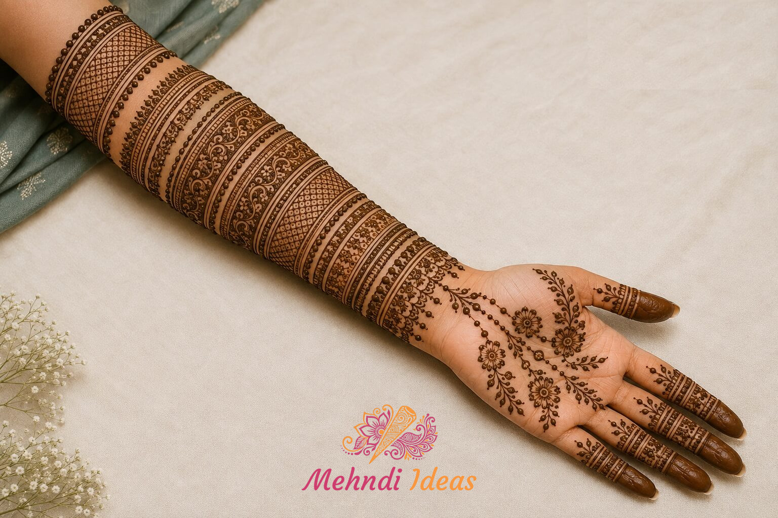 Bangle Design Mehndi में कई परतों वाली क्लासिक चूड़ी स्टाइल ब्राइडल मेहंदी