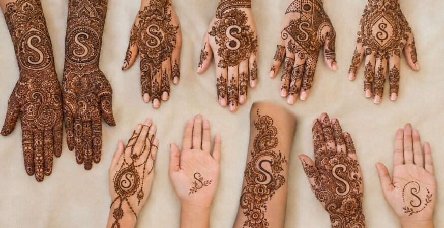 S Letter Mehndi Designs की आधुनिक फ्रंट और बैक हैंड कलेक्शन