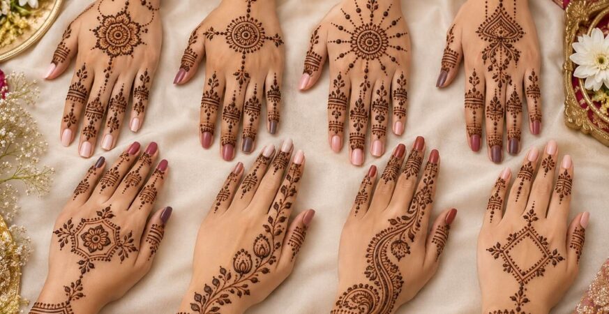 dot mehndi design back hand की शादी के लिए 8 पारंपरिक और आधुनिक मेहंदी डिज़ाइन का संग्रह