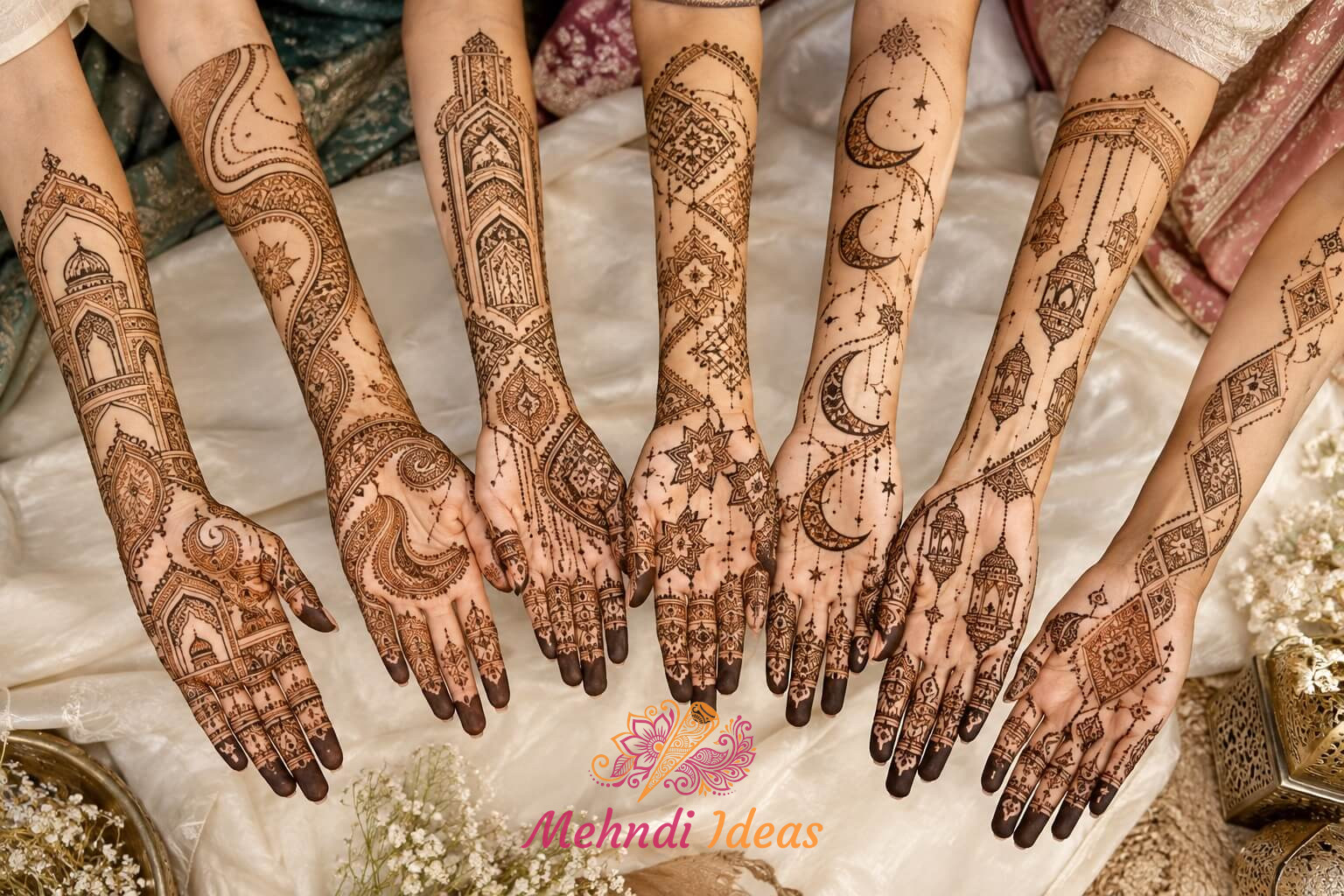 शादी के लिए 8 अरबी फुल हैंड ब्राइडल मेहंदी डिज़ाइन आइडियाज का संग्रह